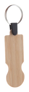 přívěšek na klíče se žetonem z bambusu-0