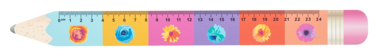 24 cm pravítko ve tvaru tužky-0