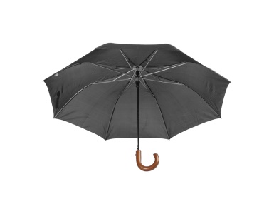 skládací deštník s dřevěnou rukojetí-0