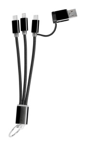 USB nabíjecí kabel s přívěškem na klíče-0